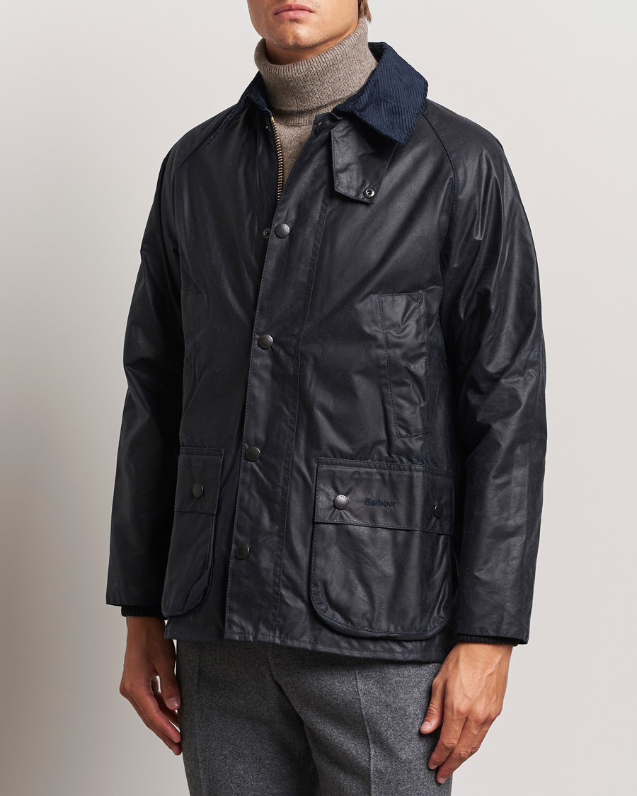 Herre |  | Barbour Lifestyle | Bedale Wax Jacket Navy