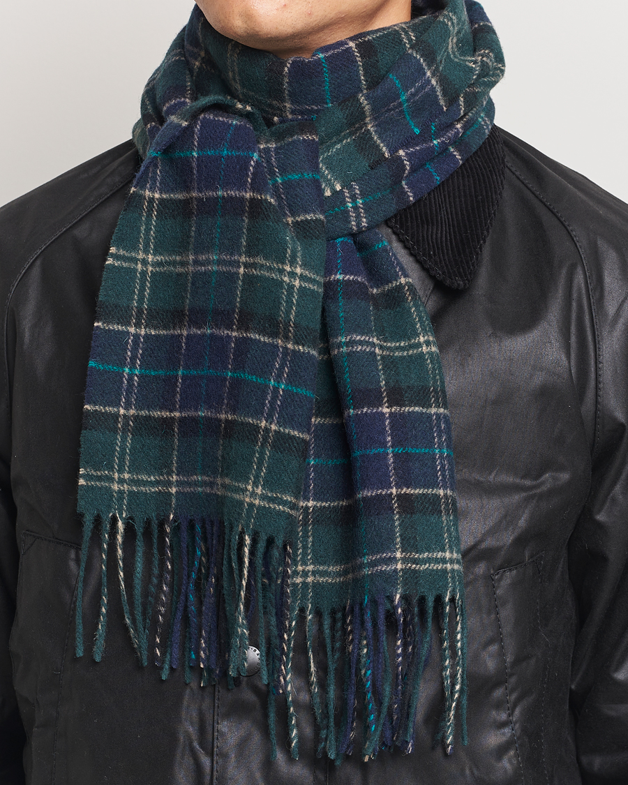 Herre |  | Barbour Lifestyle | Tartan Lambswool Scarf Green Loch