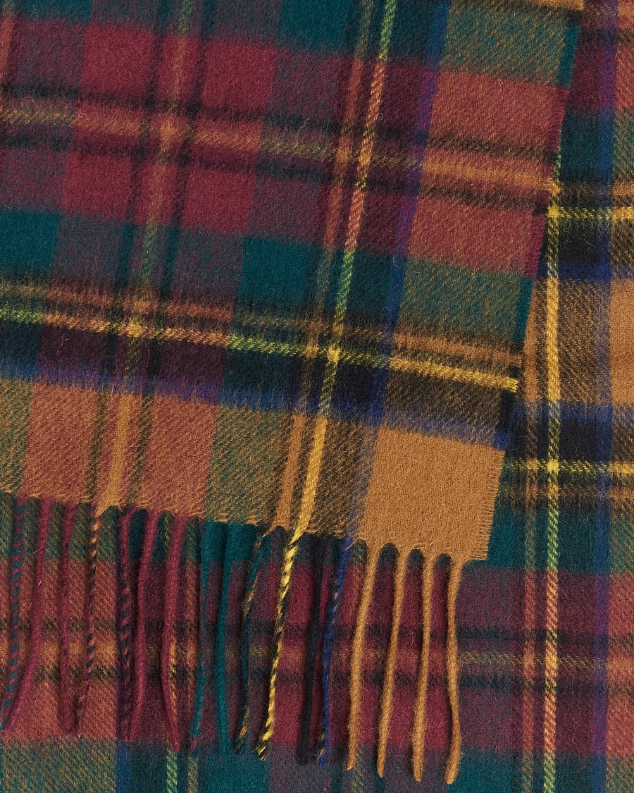 Herre |  | Barbour Lifestyle | Lambswool/Cashmere New Check Tartan Harvest Gold