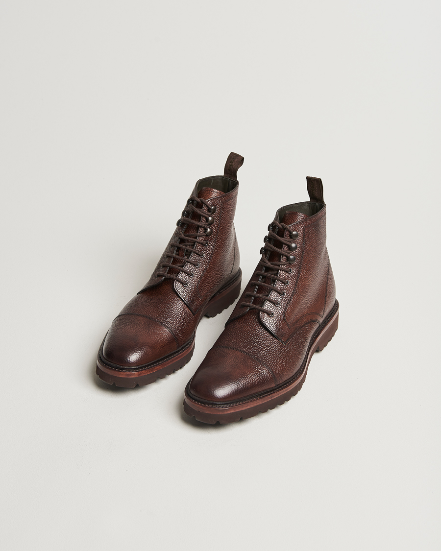 Herre |  | Loake 1880 | Aquarius Grained Lightweight Boot Dark Brown