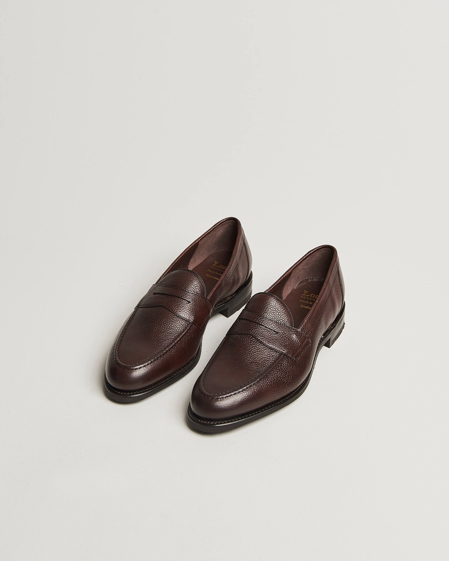 Herre |  | Loake 1880 | Imperial Grained Penny Loafer Dark Brown