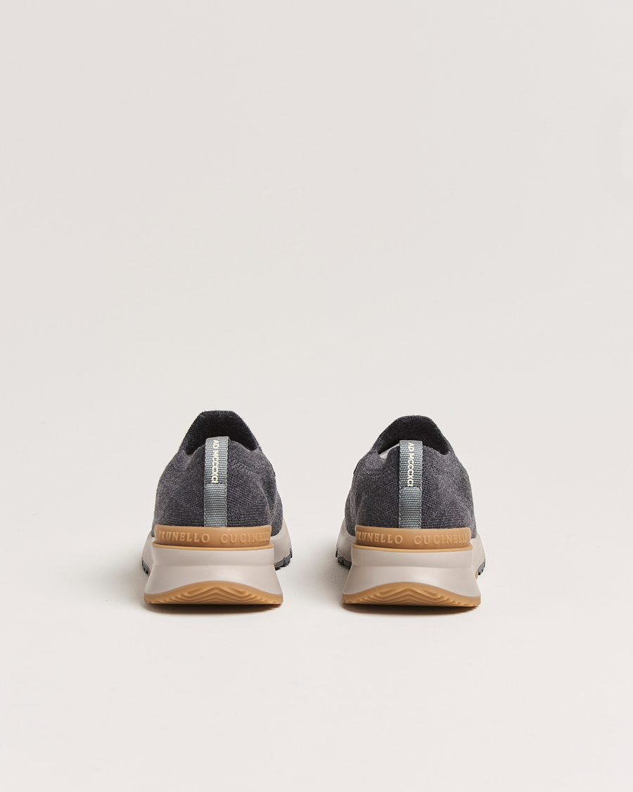 Herre |  | Brunello Cucinelli | Flannel Running Sneakers Antracite