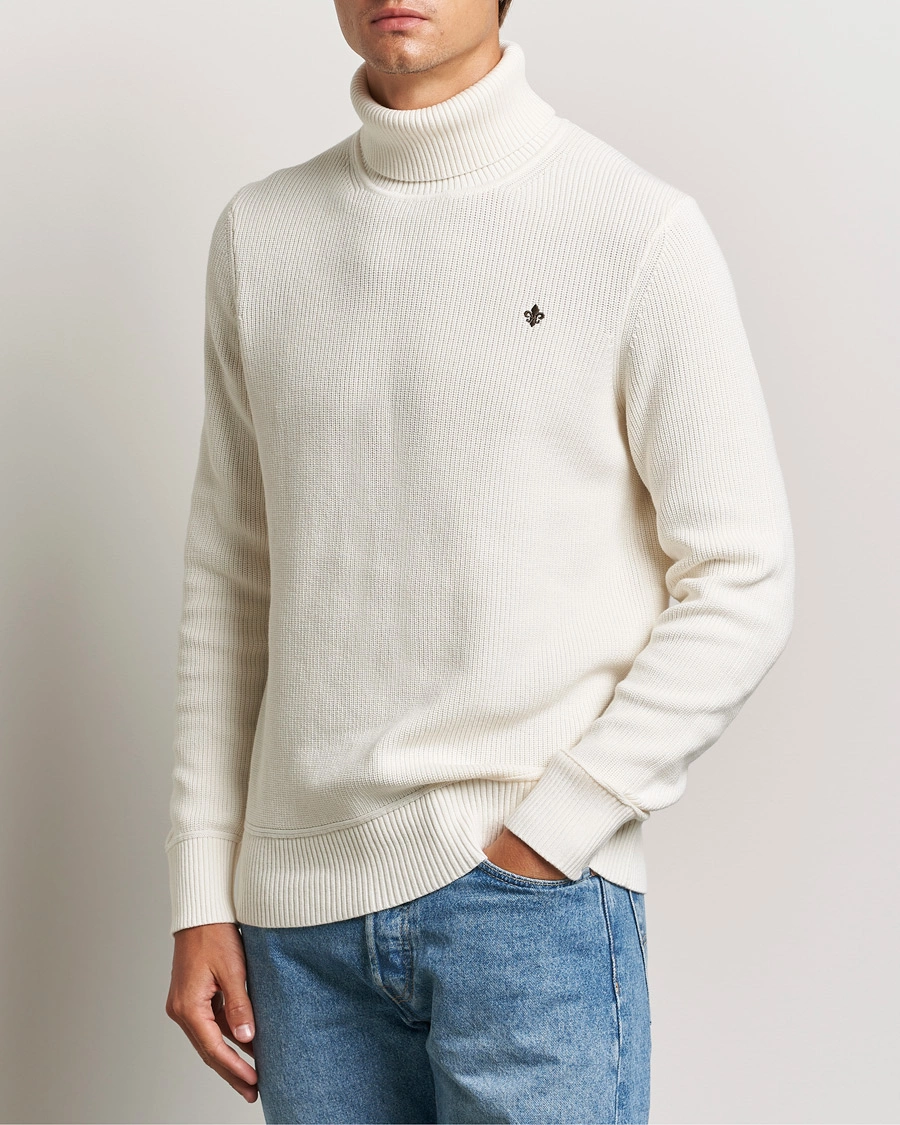 Herre | Business & Beyond - Casual | Morris | Bernard Cotton Rollneck White