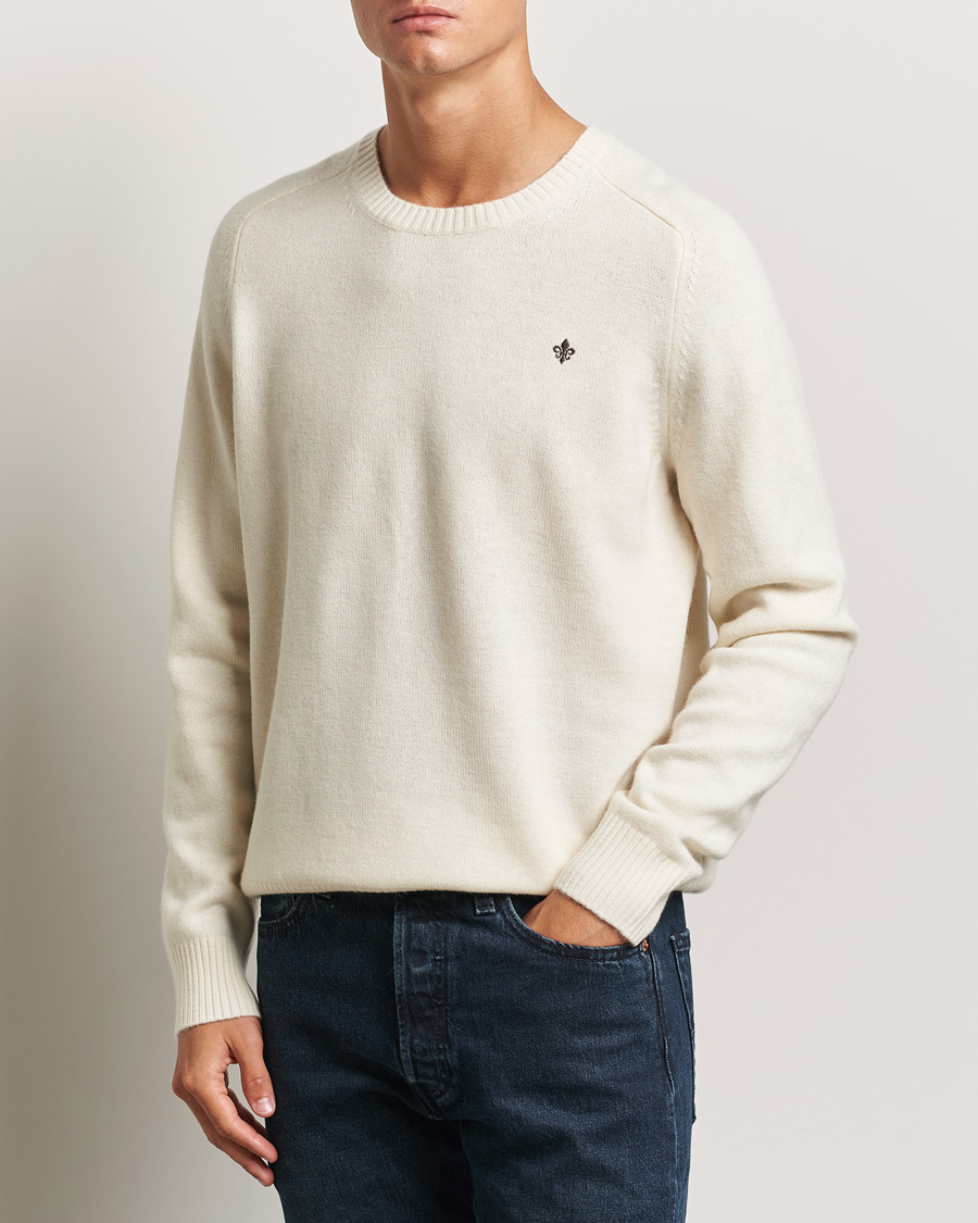 Herre |  | Morris | Hertford Merino Crew Neck Off White