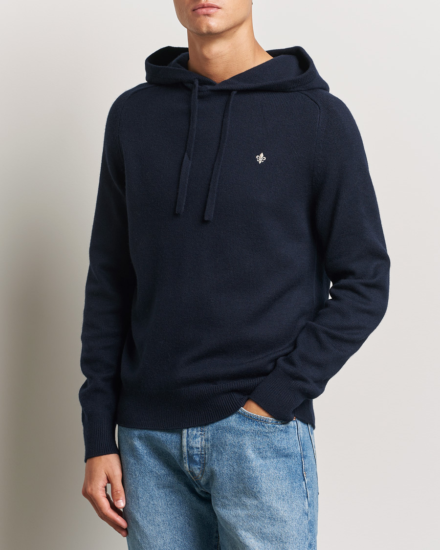 Herre |  | Morris | Hertford Merino Hoodie Navy