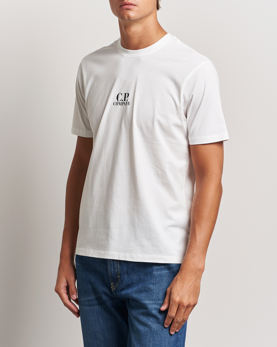 Herre |  | C.P. Company | Jersey Back Logo T-Shirt White