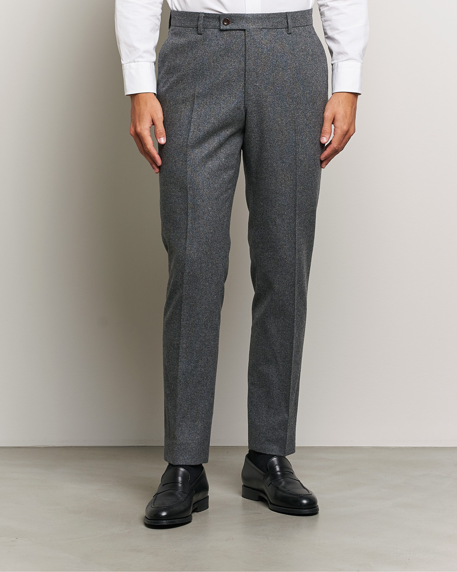 Herre | Jakkesæt | Morris Heritage | Flannel Suit Trousers Grey