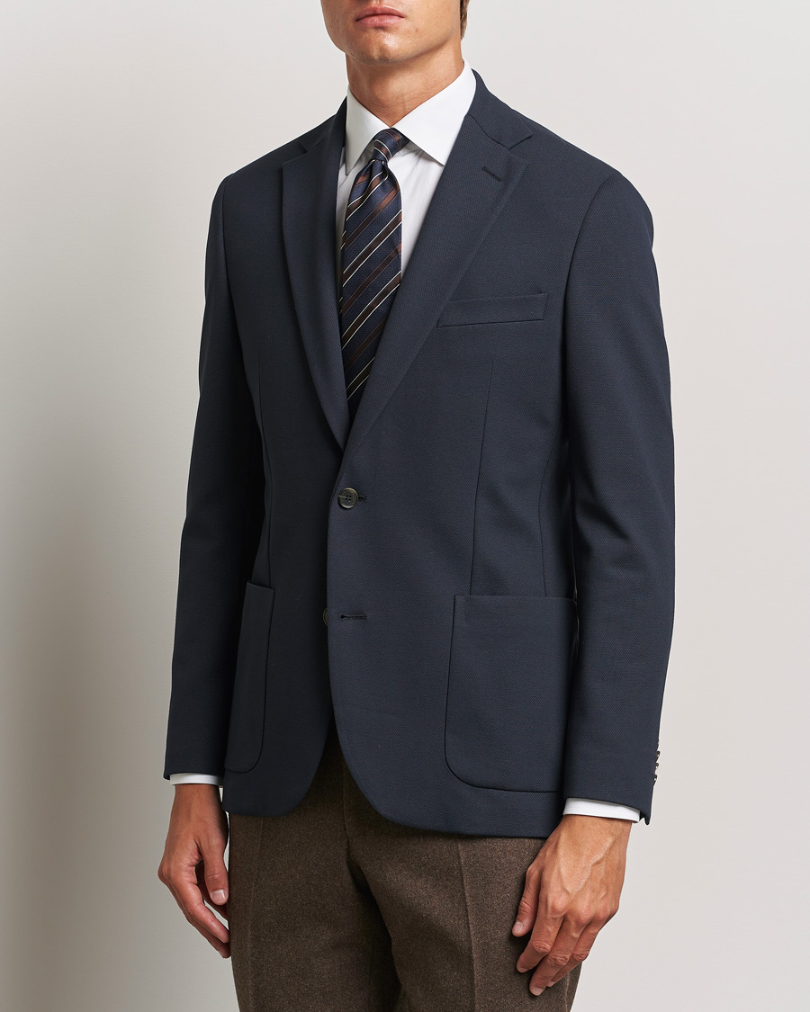 Herre | Business & Beyond - Formal | Morris Heritage | Soft Jersey Blazer Navy