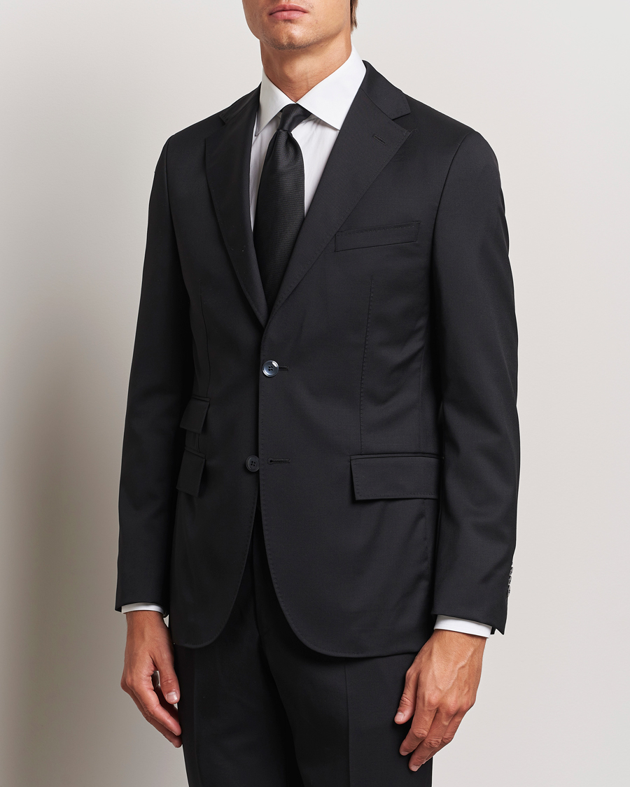 Herre |  | Morris Heritage | Prestige Wool Suit Blazer Black