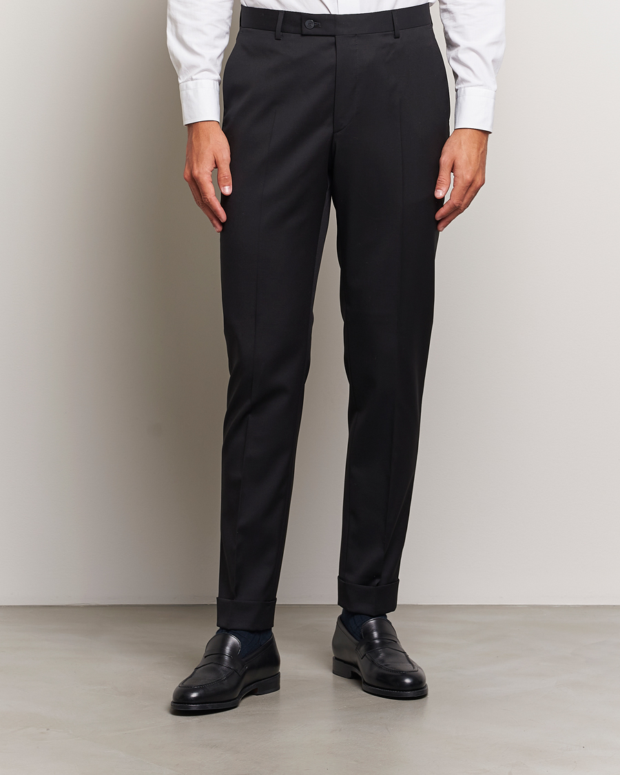 Herre | Business & Beyond - Formal | Morris Heritage | Morris Prestige Wool Suit Trousers Black