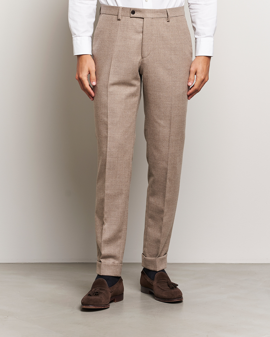 Herre |  | Morris Heritage | Morris Prestige Flannel Trousers Khaki