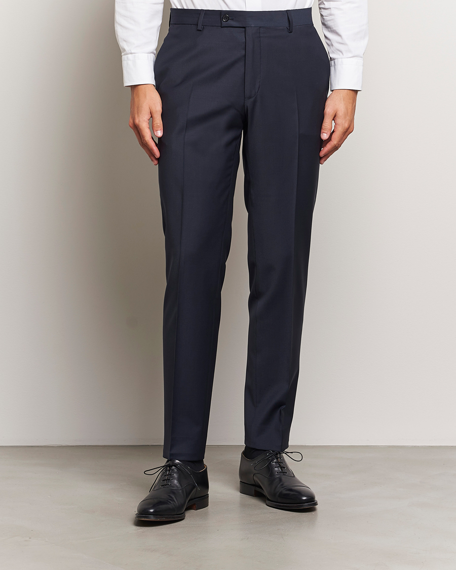 Herre |  | Morris Heritage | Morris Wool Suit Trousers Navy