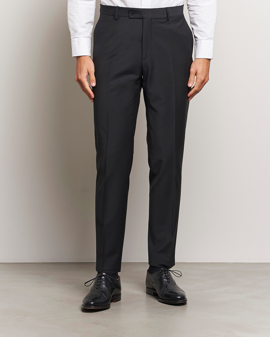 Herre | Business & Beyond - Formal | Morris Heritage | Morris Wool Suit Trousers Black