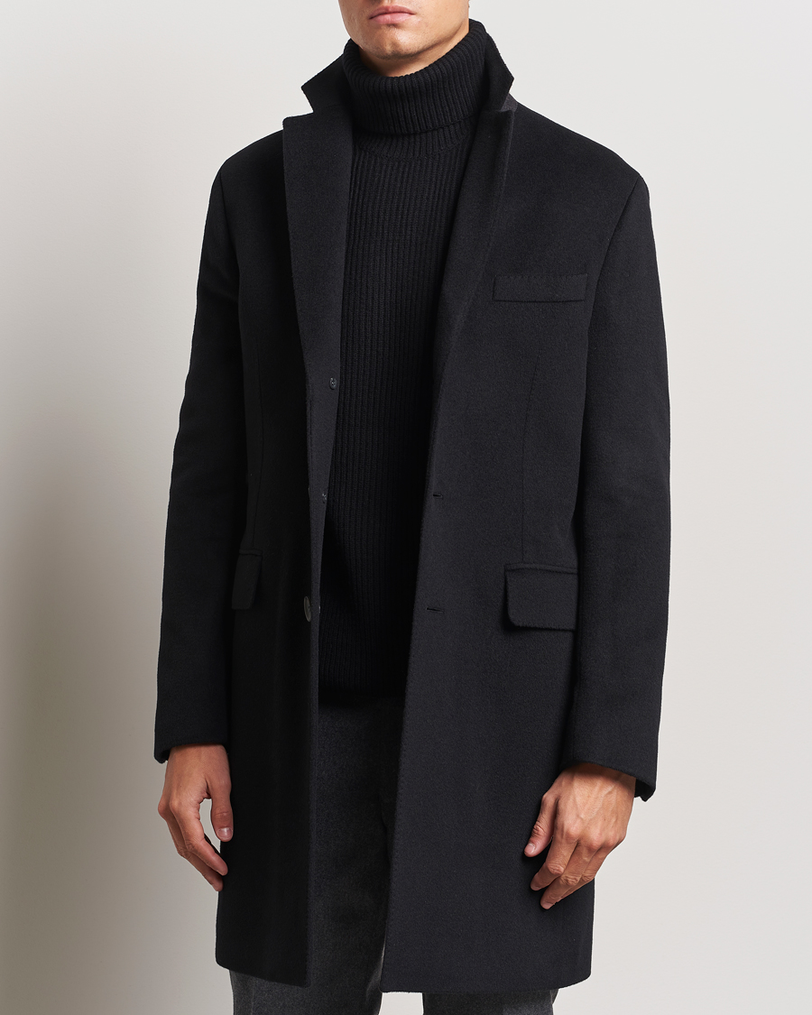 Herre |  | Oscar Jacobson | Syar Wool/Cashmere Coat Black