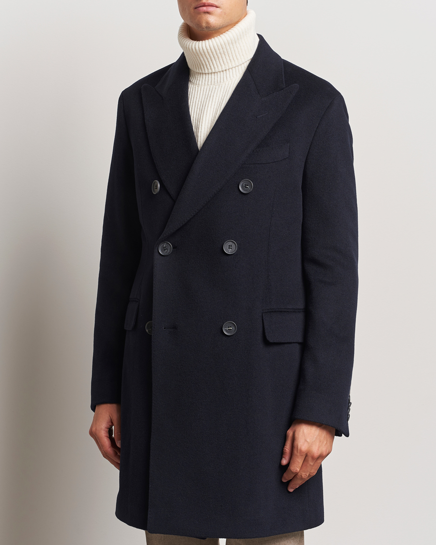 Herre |  | Oscar Jacobson | Silvain DB Wool/Cashmere Coat Navy