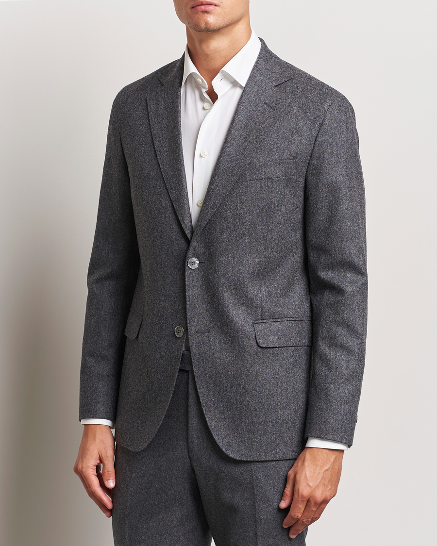 Herre |  | Oscar Jacobson | Fogerty Flannel Blazer Dark Grey