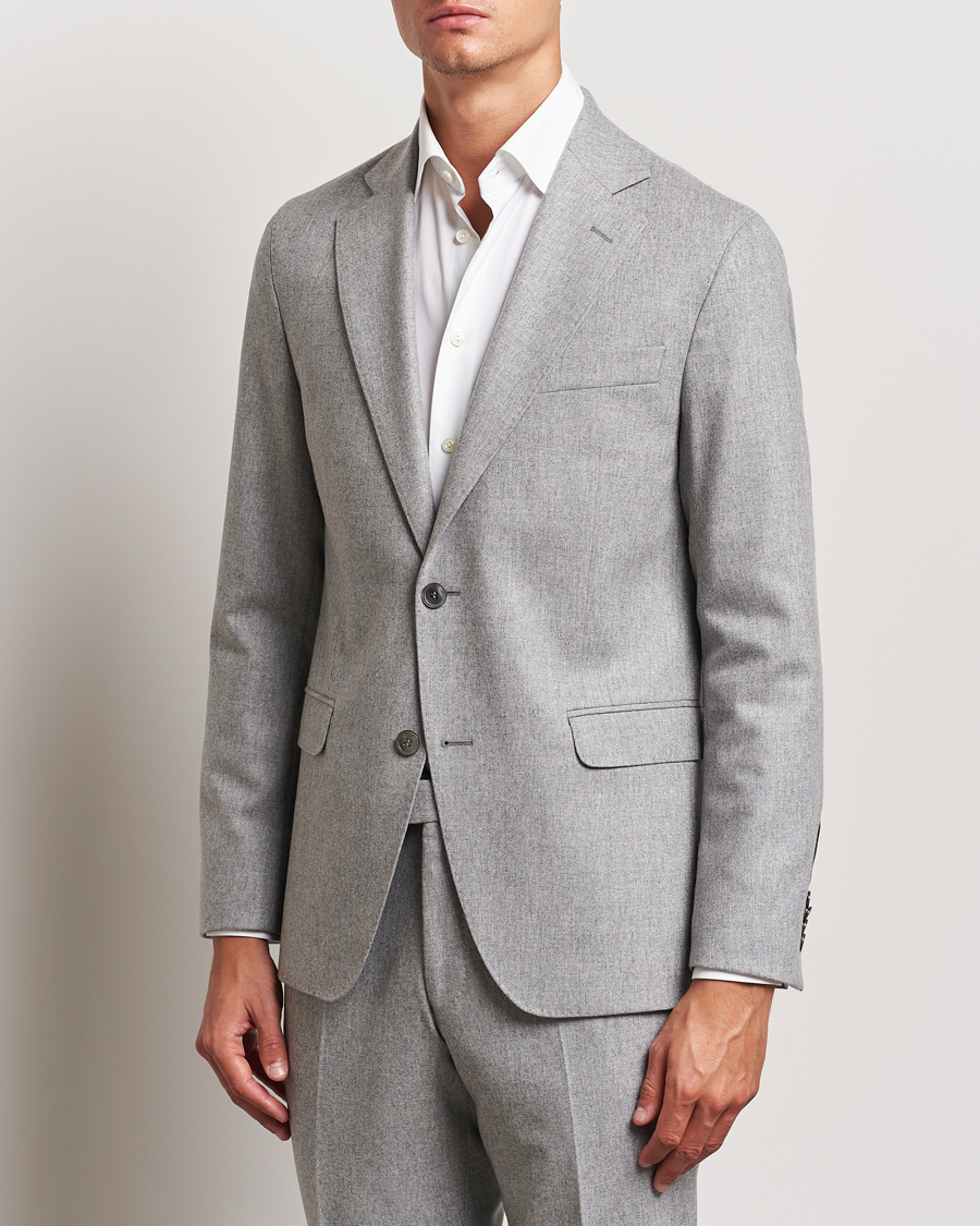 Herre | Business & Beyond - Formal | Oscar Jacobson | Fogerty Flannel Blazer Light Grey