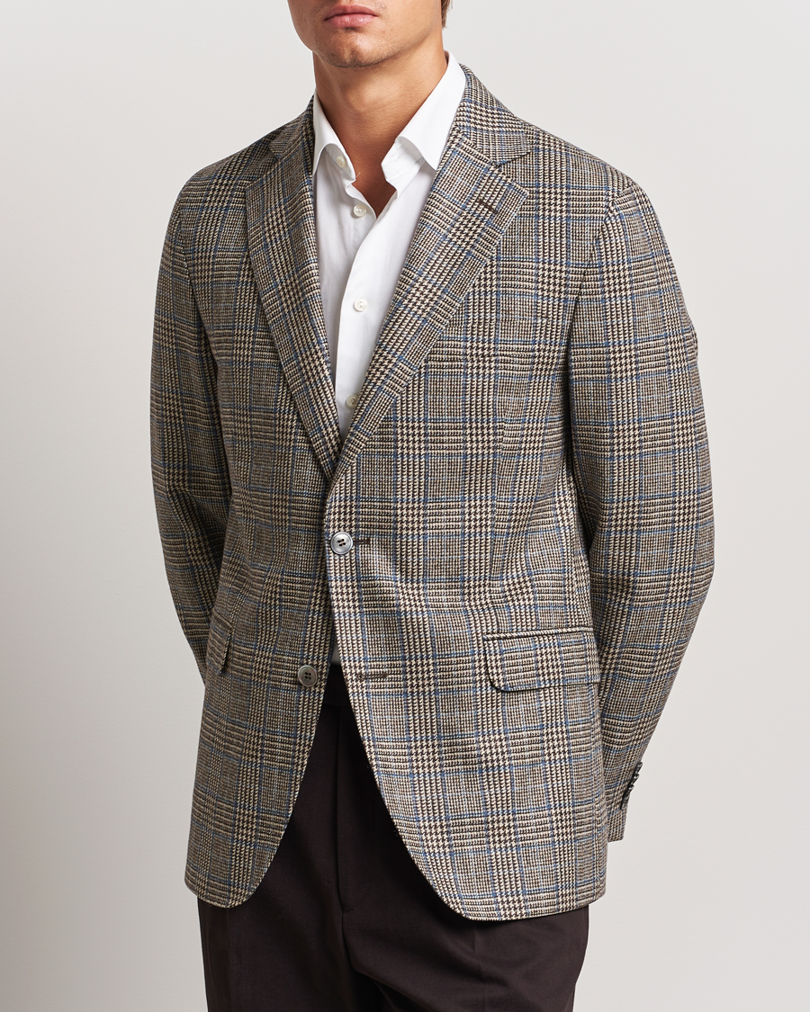 Herre |  | Oscar Jacobson | Fogerty Prince of Wales Wool Blazer Beige