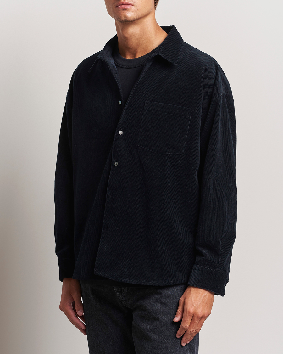 Herre | Overshirts | FRAME | Relaxed Corduroy Overshirt Dark Navy