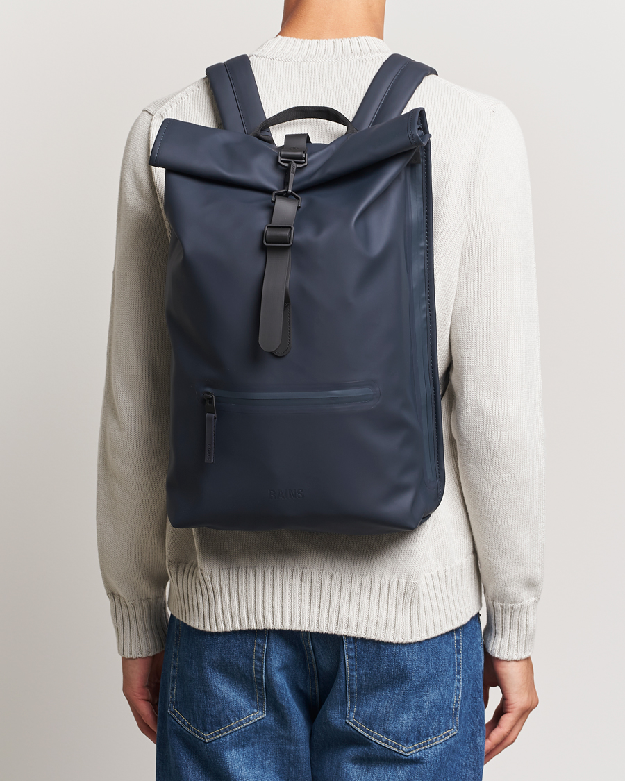 Herre |  | RAINS | Rolltop Rucksack Navy