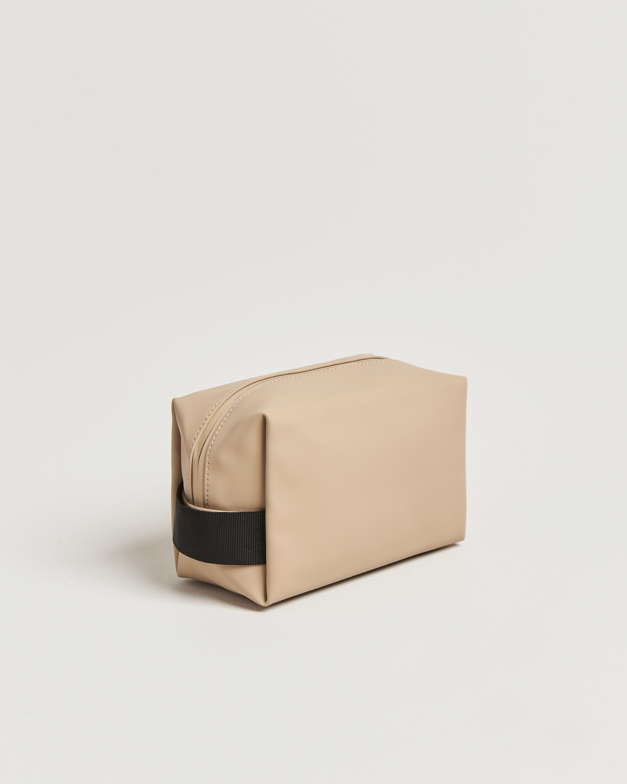 Herre | Toilettasker | RAINS | Washbag Small Sand