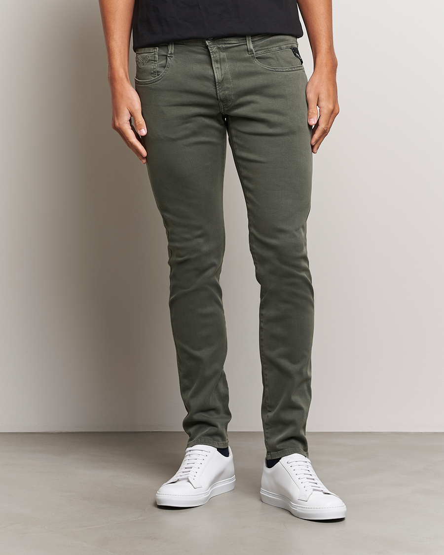 Herre | Tøj | Replay | Anbass Hyperflex X.Lite 5-Pocket Pants Olive Green
