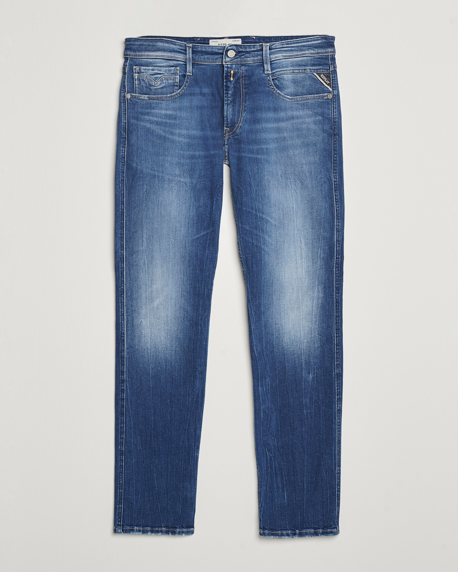 Herre | Jeans | Replay | Anbass Super Stretch Bio Jeans Medium Blue