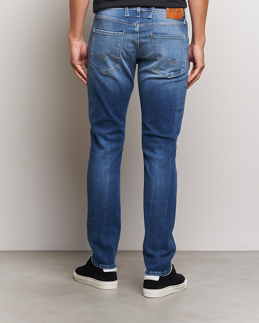 Herre | Jeans | Replay | Anbass Super Stretch Bio Jeans Medium Blue