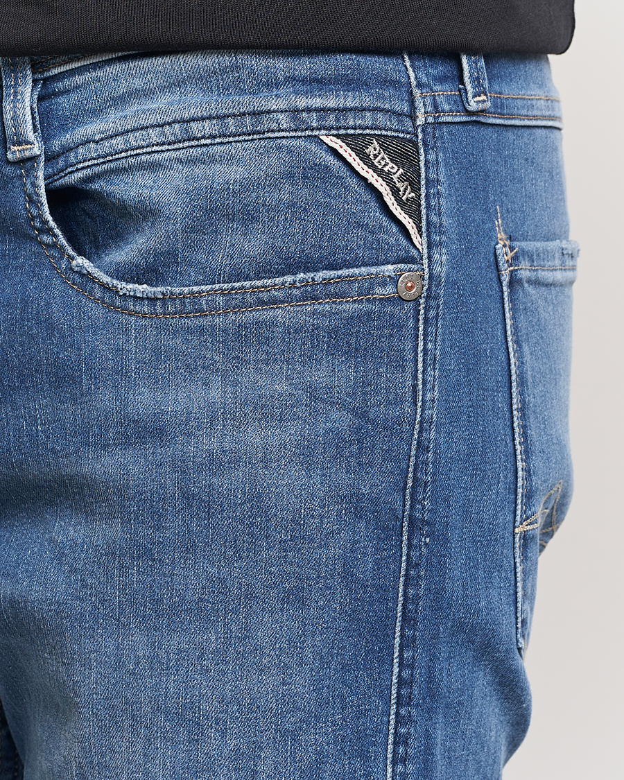 Herre | Jeans | Replay | Anbass Super Stretch Bio Jeans Medium Blue