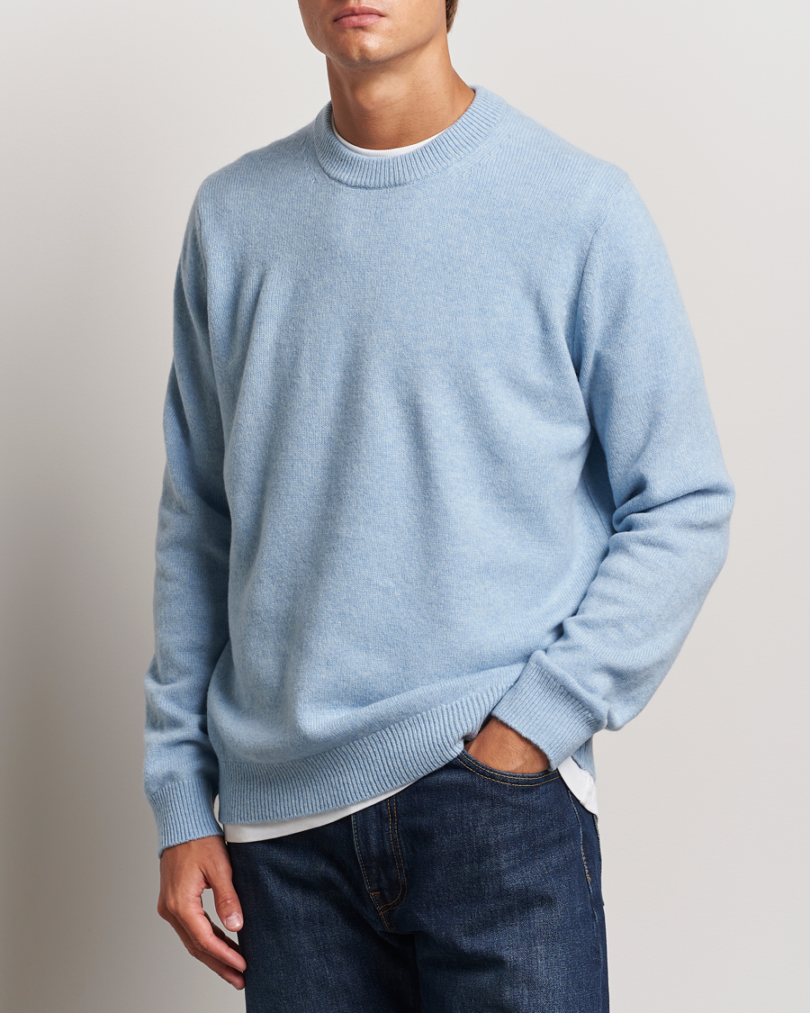 Herre |  | Samsøe Samsøe | Isak Knitted Crew Neck Subdued Blue