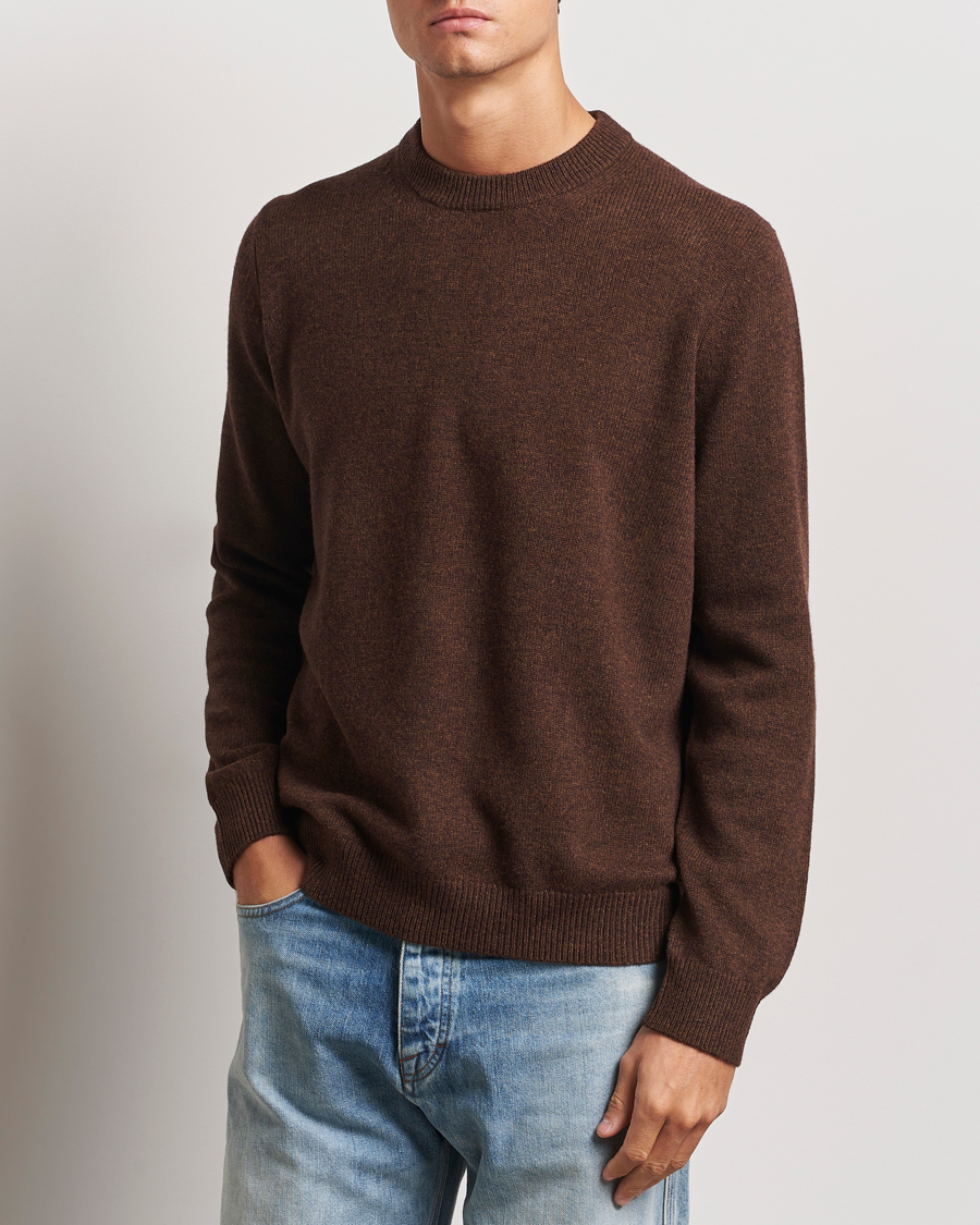 Herre |  | Samsøe Samsøe | Isak Knitted Crew Neck Chocolate Brown