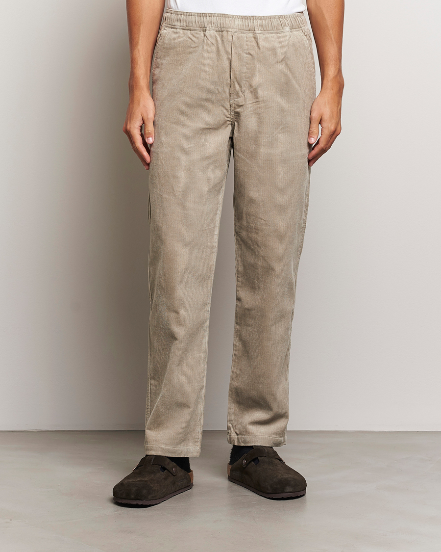 Herre |  | Samsøe Samsøe | Jabari Corduroy Drawstring Trousers Abbey Stone