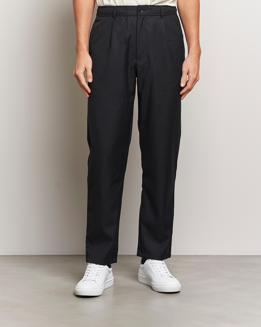 Herre |  | Samsøe Samsøe | Bertil Pleated Drawstring Trousers Black