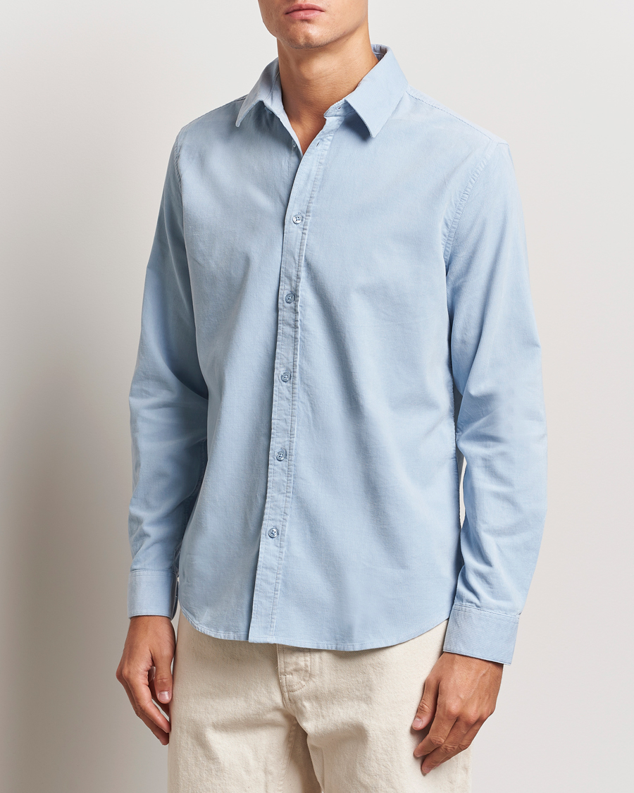 Herre |  | Samsøe Samsøe | Liam Baby Cord Shirt Subdued Blue