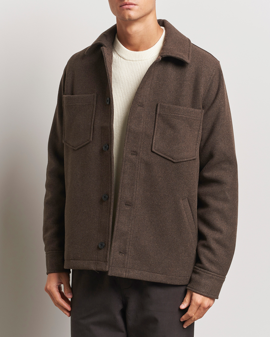 Herre |  | Samsøe Samsøe | Pally Padded Shirt Jacket Chocolate Brown