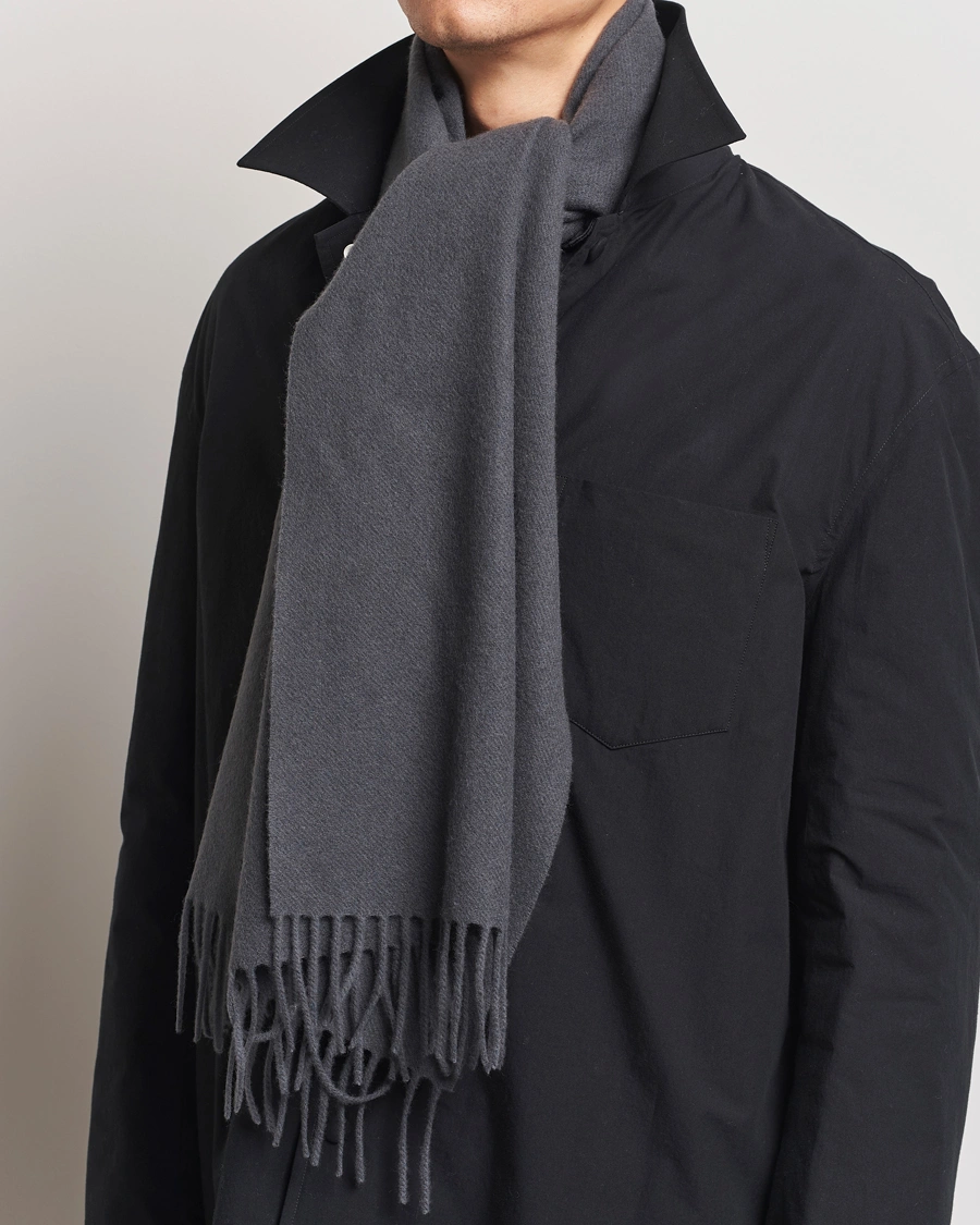 Herre |  | Samsøe Samsøe | Efin Wool Scarf Black Oyster