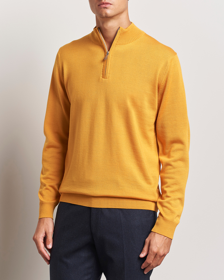 Herre |  | Stenströms | Merino Half Zip Yellow