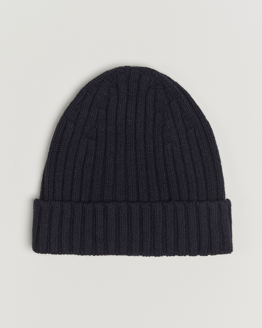 Herre |  | Stenströms | Ribbed Cotton/Cashmere Hat Grey