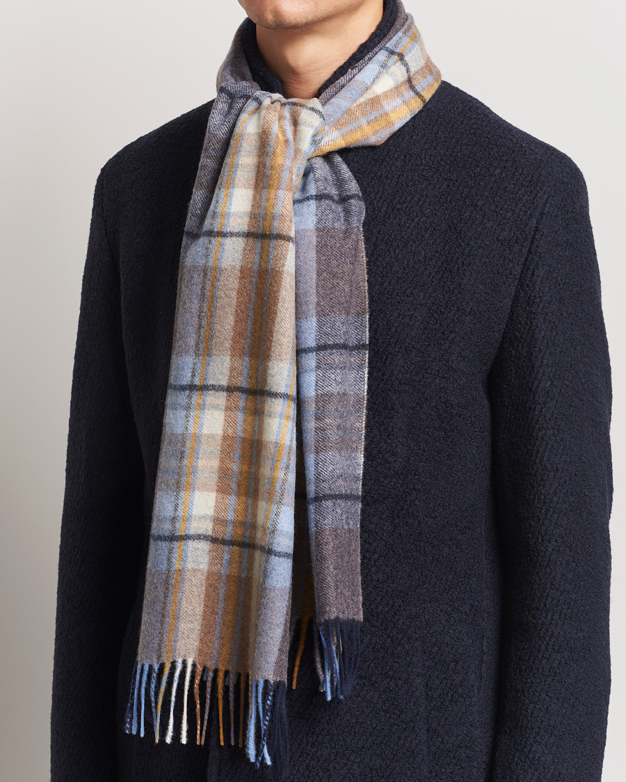 Herre |  | Stenströms | Wool/Cashmere Checked Scarf Multi