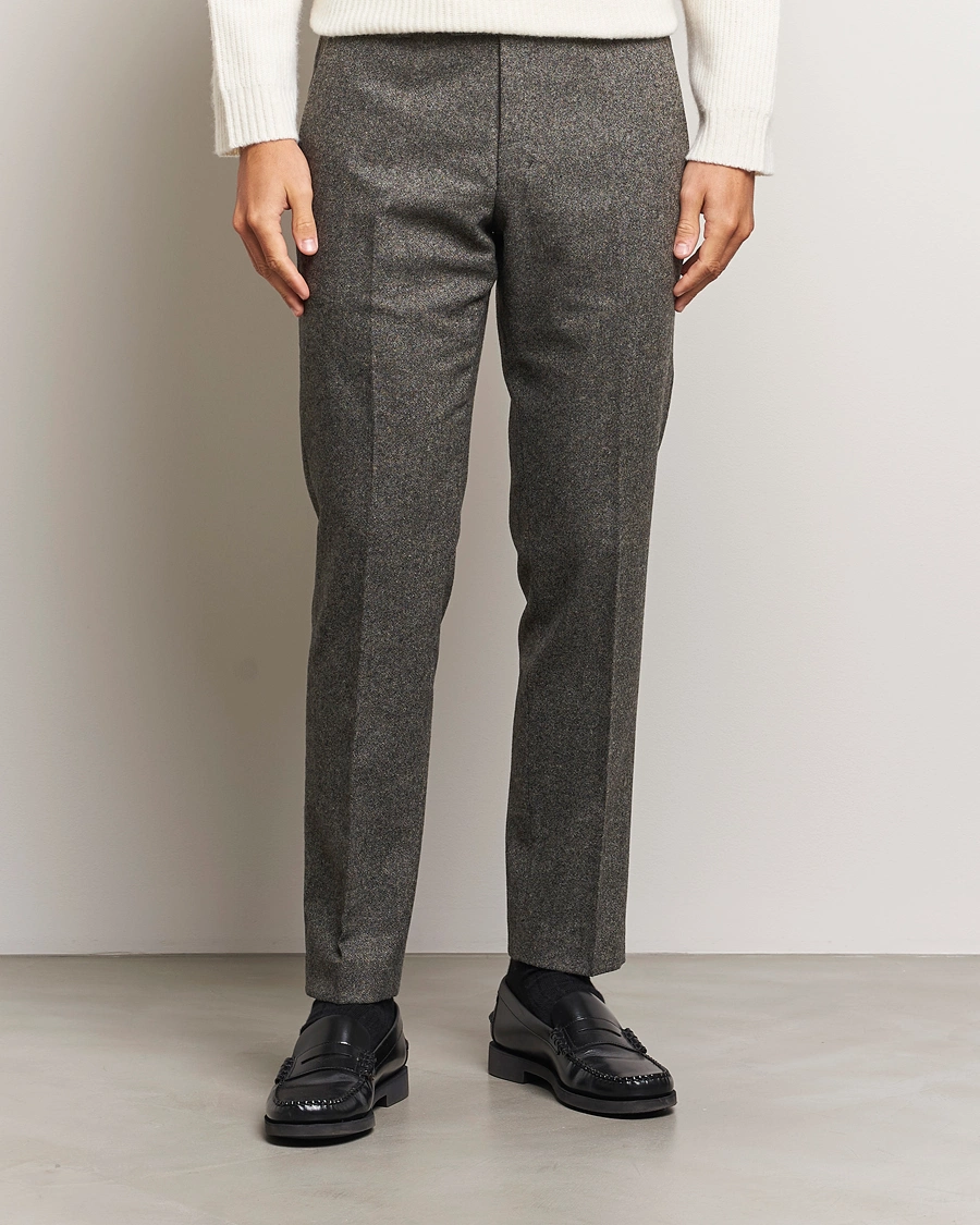 Herre |  | Tiger of Sweden | Tenuta Brushed Wool Trousers Turkish Coffee