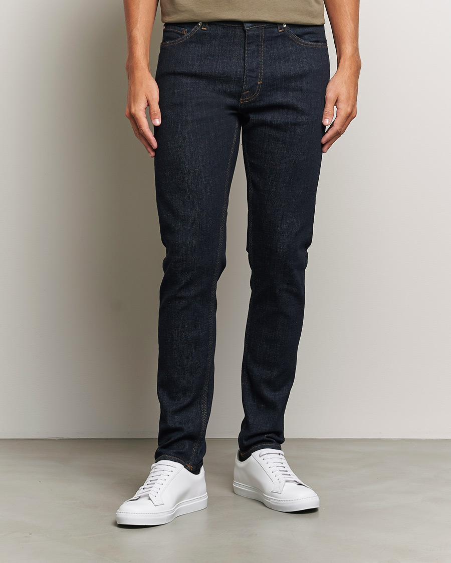 Herre | Business & Beyond | Tiger of Sweden | Evolve Stretch Cotton Jeans Royal Blue