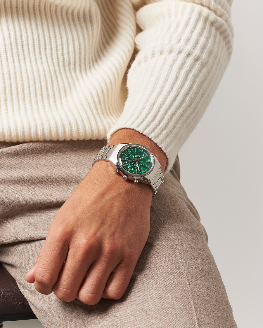 Herre |  | Timex | Q Falcon Eye Chronograph 40mm Green Dial