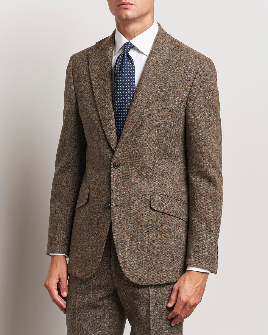 Herre |  | Walker Slater | Edward Wool Donegal Blazer Brown