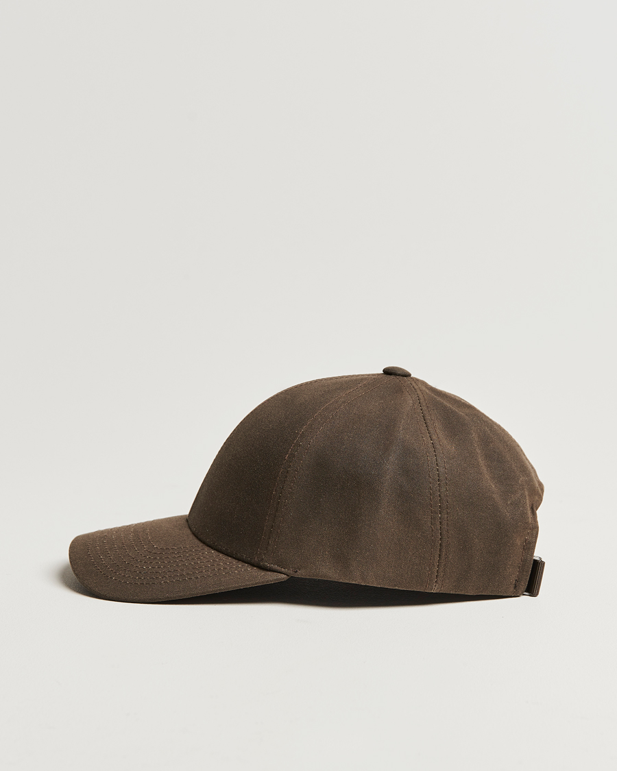 Herre |  | Varsity Headwear | Oilskin Baseball Cap Chestnut Brown