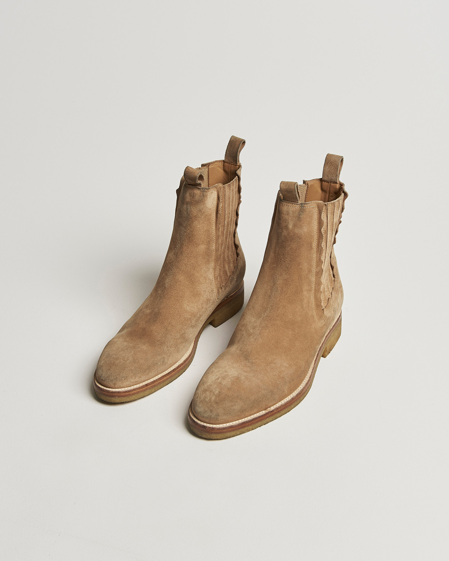 Herre | Vintersko | Golden Goose | Chelsea Boots Beige Suede