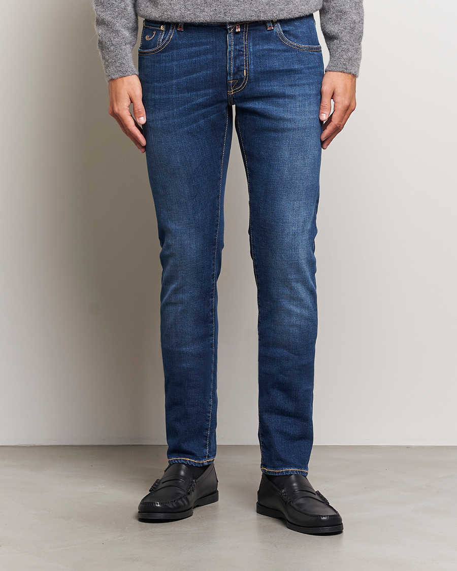 Herre | Jeans | Jacob Cohën | Nick Limited Edition Slim Fit Jeans Mid Blue