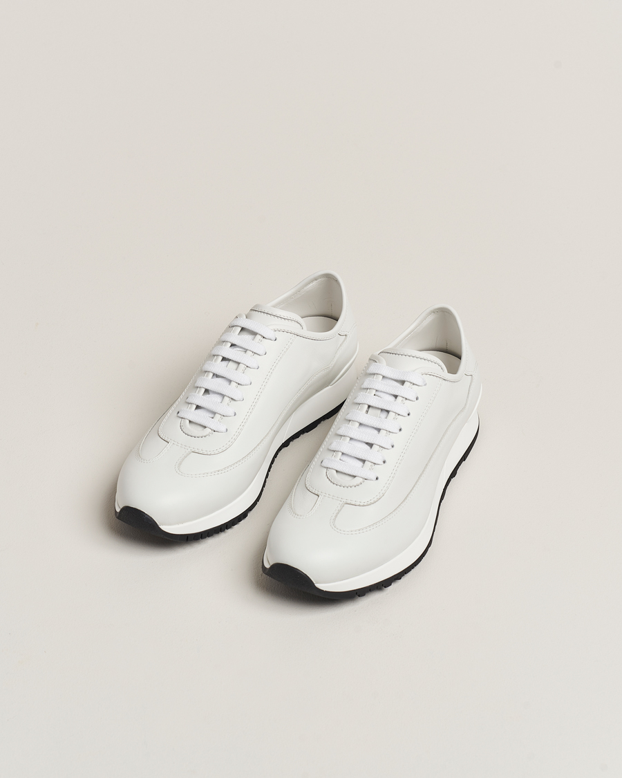 Herre |  | John Lobb | Foundry Running Sneakers White Calf