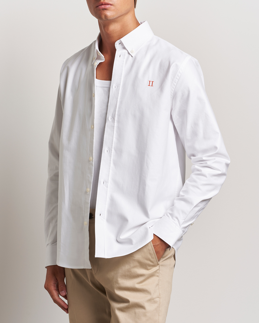 Herre | Casual | LES DEUX | Konrad Contrast Oxford Shirt White
