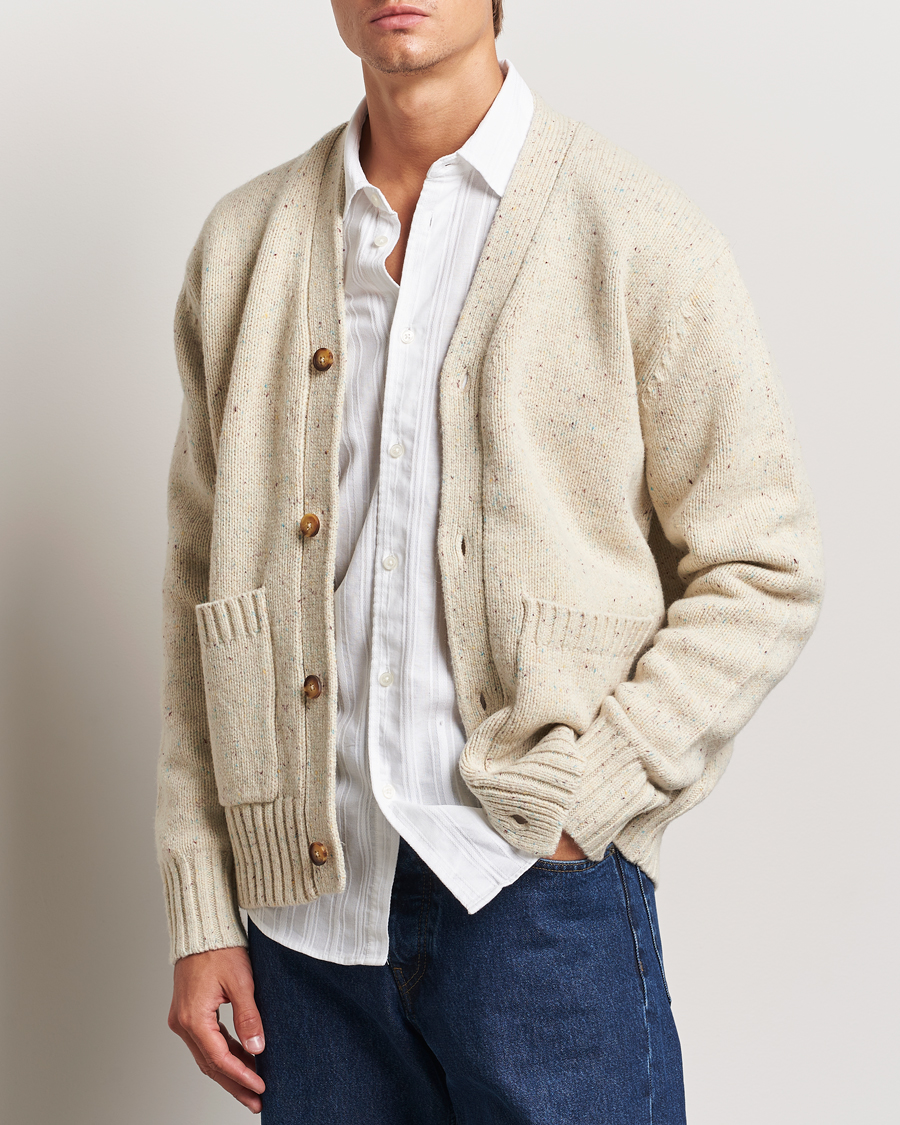 Herre |  | LES DEUX | Gary Fleck Wool Cardigan Light Sand