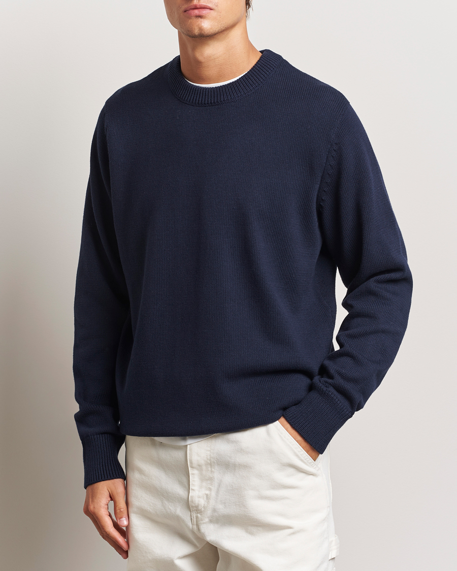 Herre |  | LES DEUX | Gary Cotton Knit 2.0 Dark Navy